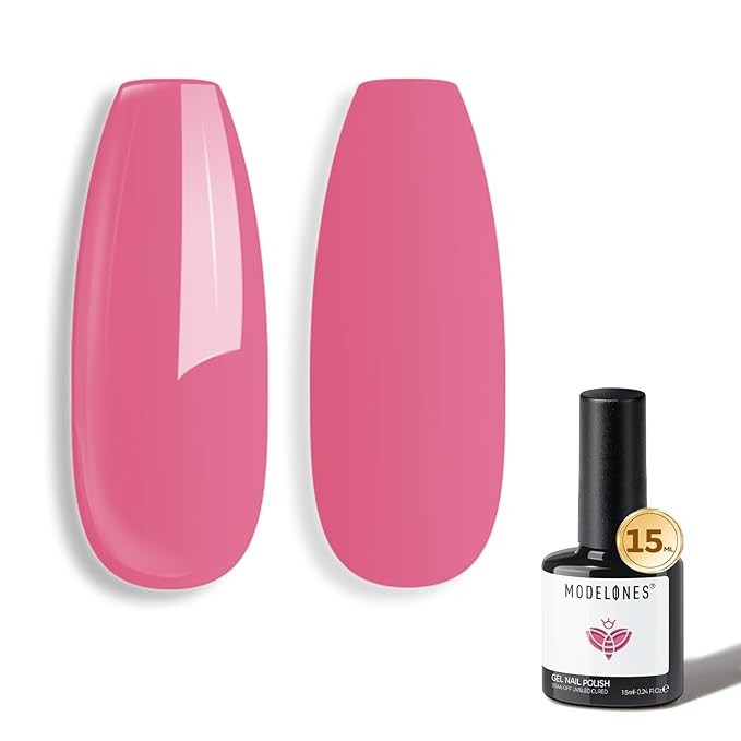 modelones Smokey Pink Gel Polish Grey Pink Gel Nail Polish Morandi Polish Soak Off LED Nail Art DIY Nail Manicure 15ML