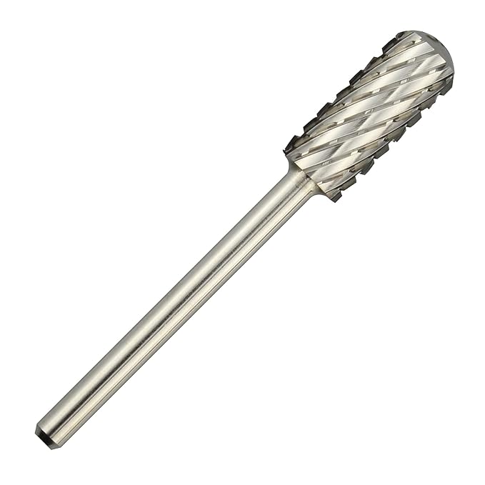 C & I Small Barrel Smooth Top Nail Drill Bit, Safety Round Top, Professional Electric File for Manicure Drill Machine, Remove Nail Gels, Acrylics, 3/32” (Triple Coarse – 3XC)