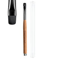 Dual-Head Nail Art Brush, French Tip Brush & Cat-Eye Magnet, DIY Nail Tools for Builder Gel & Acrylic Materials, with Wooden Handle