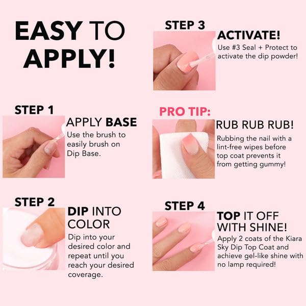 KIARA SKY Dip Manicure Nail Liquid Essentials | 0.5 fl oz | Step #5 Nourish Oil