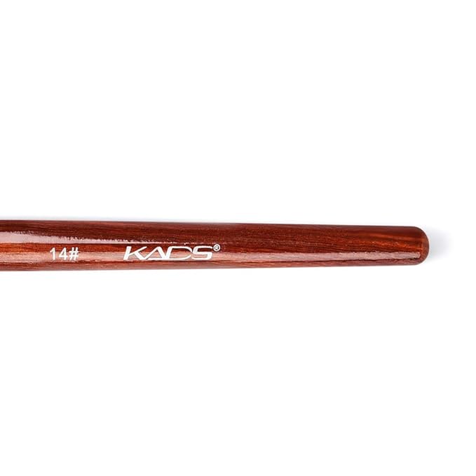 KADS 100% Kolinsky Sable Acrylic Nail Art Brush Red Wood Pen Nail Brush Size 12# 14# 16# 18# 20# Nail Art Manicure Tool Set (size14)