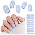 Arte Clavo Semi Cured Gel Nail Strips, 20 Pcs Gel Nail Stickers with UV Light Required, Salon Quality, Long Lasting, Easy Apply and Remove (Baby Blue)