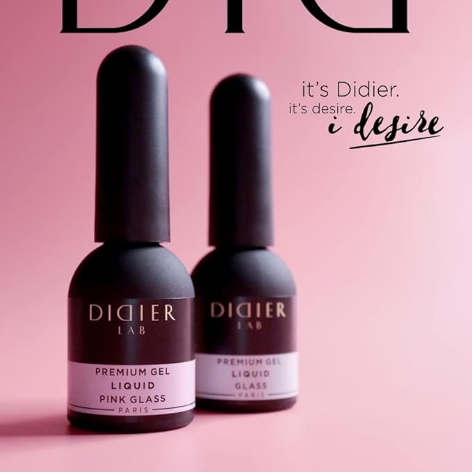 Didier Lab - Premium Gel Liquid Glass - Builder Gel in a Bottle - Nail Extension for up to 5mm - Viscous - Easy Application - Suitable for Beginners - For UV Lamp – French Manicure – Extra Durable