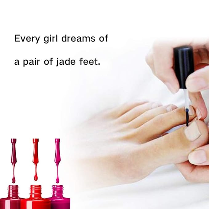 AORAEM Practice Fake Foot Flexible Movable Soft Silicone Fake Foot Tool for Nails Training Display Pink