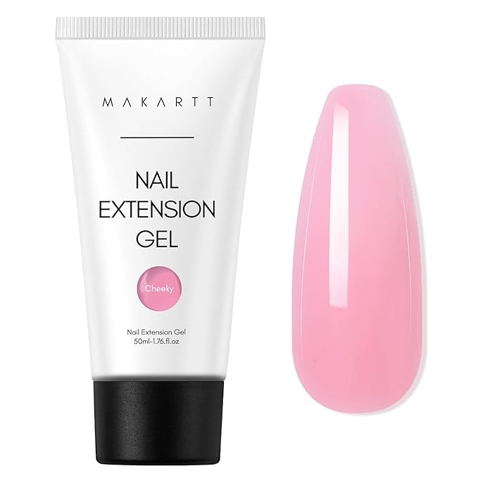Makartt Hema-Free Poly Nail Gel 50ML Builder Nail Extension Gel Daisy Pink Long-Lasting Easy-Use Gel for DIY Home Salon