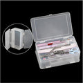 Plastic Nail Art Tools Organizer Nail Brushes Container Case Manicure Tools Holder Double Layers Large Capacity Nail Tools Storage Box (transparent)