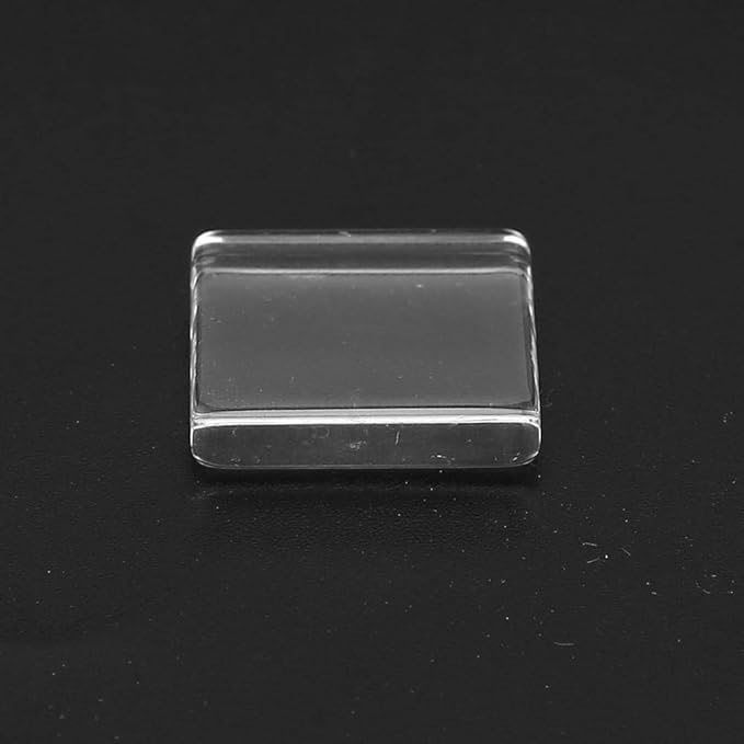 Dioche 50pcs Glass Nail Gel Polish Color Display Cards – Transparent Nail Polish Swatch Cards for Home & Professional Nail Salons