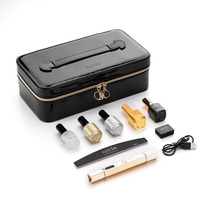 Apres Gel-X Nail Professional Starter Kit, 14 Sizes 00-9 w/ Half Sizes Included, Soft Gel Nail Tips Extension Kit, 2025 Edition (Natural Coffin Short)
