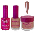 WAVEGEL Soak-Off Gel, Nail Lacquer & Acrylic/Dip Powder Matching Set - Princess Collection - #39 Tree Bark