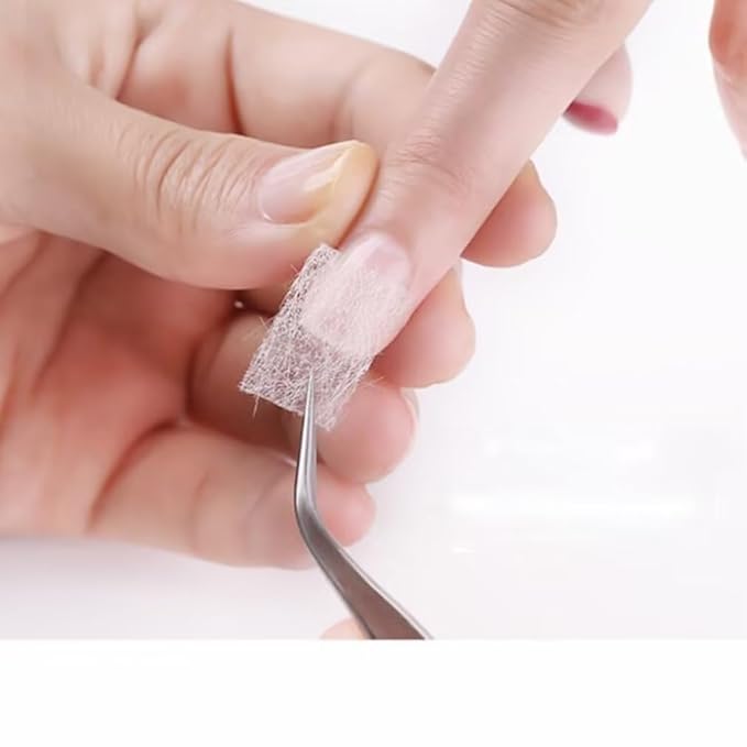 20Pcs White Nails Kit, Nail Extensions Kit Fiberglass Nail Art Builder Wrap Sticker Tips with Shape Clip Repair Broken Nails Nail Art Accessories Nail Art Stickers ,Nail Repair Extension Kit