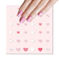 Olive & June Nail Art Stickers | Easy-to-Use Nail Designs | Nail Art Made Easy | Hand-Screened, No-Fade Ink | Accent, Mix & Match, or Cover Chipped Polish | Heart to Heart