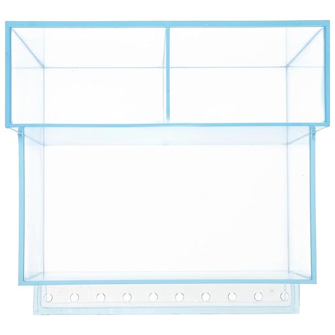 FRCOLOR Nail Drill Storage Box Clear Plastic Organizer Grinding Machine Holder Compact Nail Tool Organizer for Salon and Home Use