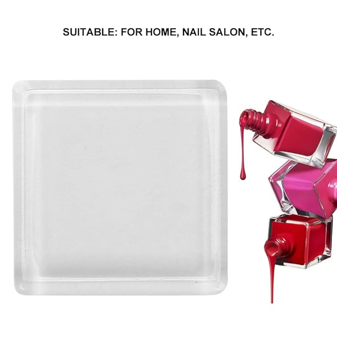 Dioche 50pcs Glass Nail Gel Polish Color Display Cards – Transparent Nail Polish Swatch Cards for Home & Professional Nail Salons
