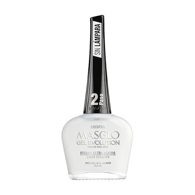 MASGLO Gel Evolution – Nail Polish No UV/LED Lamp Needed, Fast-Drying, 12-Day Wear, 14-Free Formula, High-Gloss Finish, vegan (0.5 oz)