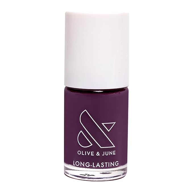 Olive & June Long Lasting Nail Polish | Plump Gel-Like Finish No Lamp Needed | Lasts up to 10 days | Salon-Quality Color at Home |15-Free, Vegan & Cruelty-Free Chip-Resistant Shine|Who Likes Raisins?