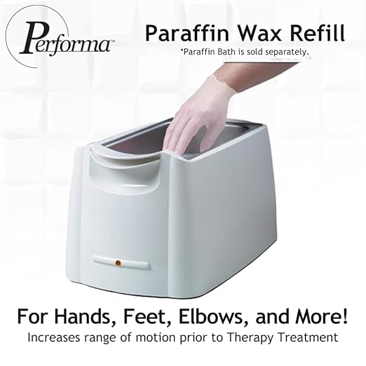 Performa Paraffin Wax Refill, 1 Pound Unscented Beads, Case of 6, Paraffin Bath Wax, Medical Grade Paraffin Wax for Paraffin Bath, Wax Refill for Wax Bath, Good for Hands & Feet