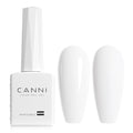 CANNI White Gel Nail Polish, 1Pcs Pure White Gel Polish Color High Gloss Soak Off U V Nail Manicure Salon DIY