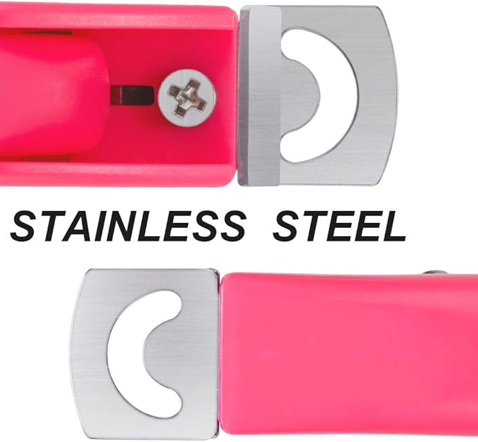 Belleboost Nail Tip Clipper Edge Cutter Adjustable Stainless Steel False Artificial Acrylic Fake Trimmer Manicure Pedicure Sharp Rustproof Blade Clip Tool for Salon Home Art,DIY Use Acrylic Pink