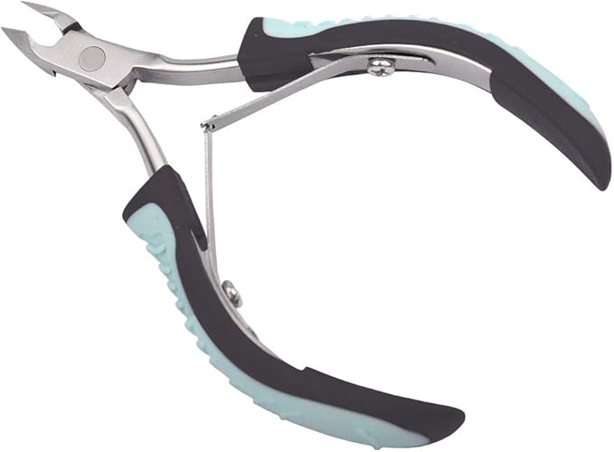 IVON Cuticle Trimmer with Pusher, Cuticle Cutter Remover - Rubber Non-slip Handle