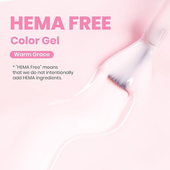 Beetles Warm Grace Nude Pink Gel Nail Polish - 15ML Neutral Jelly Nude Nail Polish Base Color Nail Concealer Sheer Translucent Effect Soak Off UV LED French Nail Art Salon DIY Manicure Gift for Women