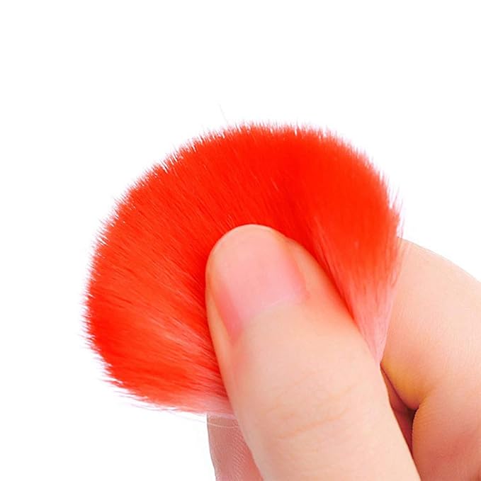 SILPECWEE 1Pc Double Head Acrylic Nail Art Brush Nail Gradient Shading Pen Nail Dust Remover Powder Cleaner Brushes Manicure Design Tool
