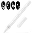 EBANKU Nail Art Pens, 3D 0.7MM Nail Polish Pens Quick-Drying Nail Art Markers Acrylic Paint Pens Nail Point Dotting Liner Pen Tools for Home & Salon Nail DIY（White）