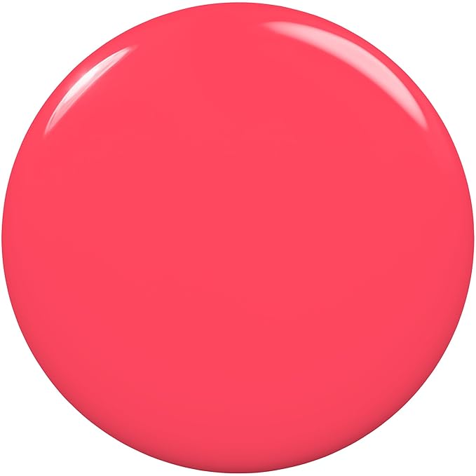 essie Salon-Quality Nail Polish, 8-Free Vegan, Bright Coral, Cute As A Button, 0.46 fl oz