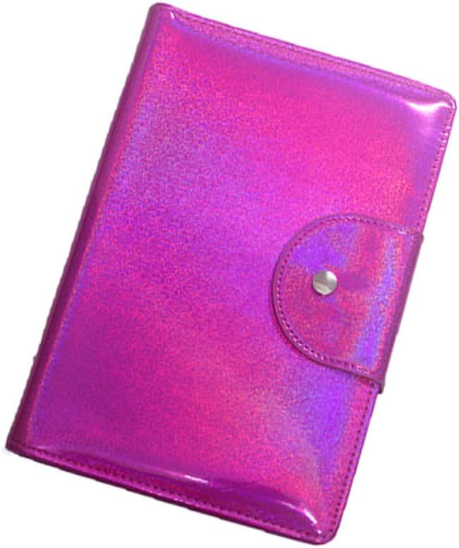 Finger Angel 60 Slots Nail Plates Holder Case Stamping Templates Organizer Retangel Nail Printing Molds Collection Manicure Tool Accessorie-6x12Cm Template Case Rose Red