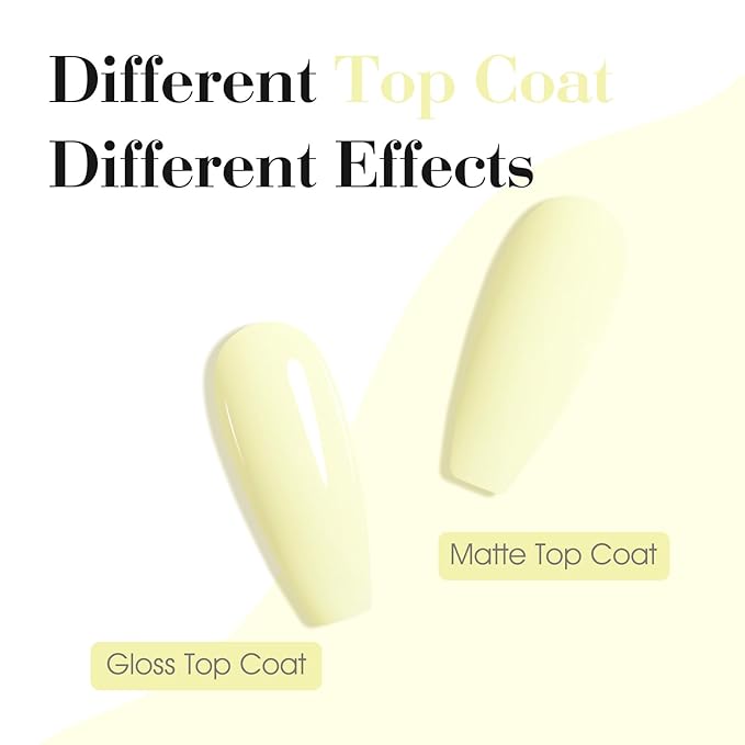 CANNI Pastel Yellow Gel Nail Polish, 1Pcs Light Yellow Gel Polish Color Nail Polish High Gloss Soak Off U V Nail Manicure Salon DIY