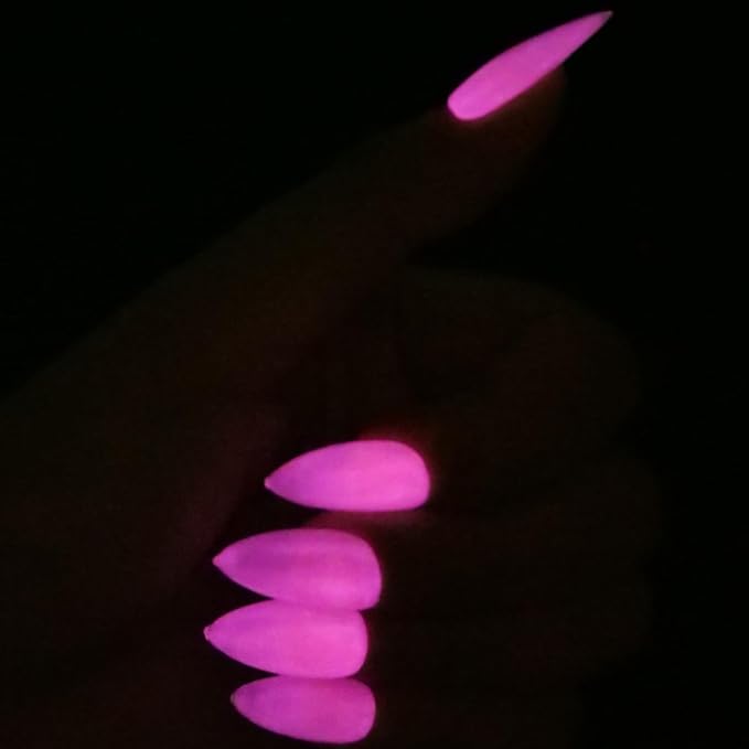 Glow in the dark Clear Gel Polish 10ML semi-clear jelly gel glow magenta color for nail art design (GP66fCR)