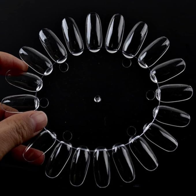 180Pcs Clear Nail, Nail Arts Polish Practices Display Tips Nail Sample Sticks,Nail Practices Color Display Polish Board for Home DIY Manicure Nails Art Practice Tips Tools Nail Arts