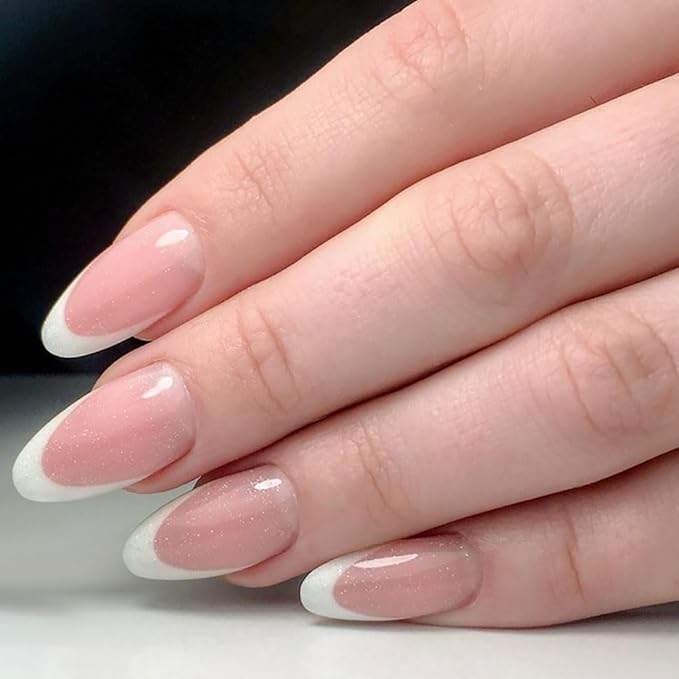 Makartt Poly Nail Gel Kit, 2 PCs 50ML Poly Extension Gel Nail Kit White Pink Colors, Gel Builder for French Design Nail Extension Natural-Looking, Nail Strengthener, 3D Diy Hard Gel Manicures