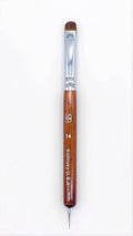 Premium Kolinsky French Brush (Size 14 with Dotting Tool, Wood Handle)