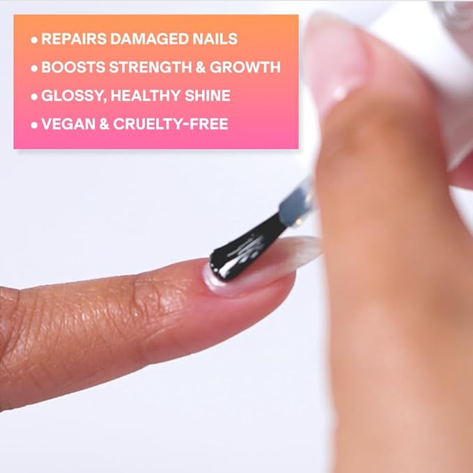 Nail Strengthener -Perfect for Damaged Nails, Nail Repair and Growth, Nail Hardener and Strengthener for Brittle or Weak Nails