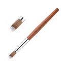KADS Nail Acrylic Brush Kolinsky Nail Extension Brush Oval Crimped Shaped Sturdy Wooden Handle Acrylic Powder Nail Art Brush Professional Manicure Pedicure (18#)