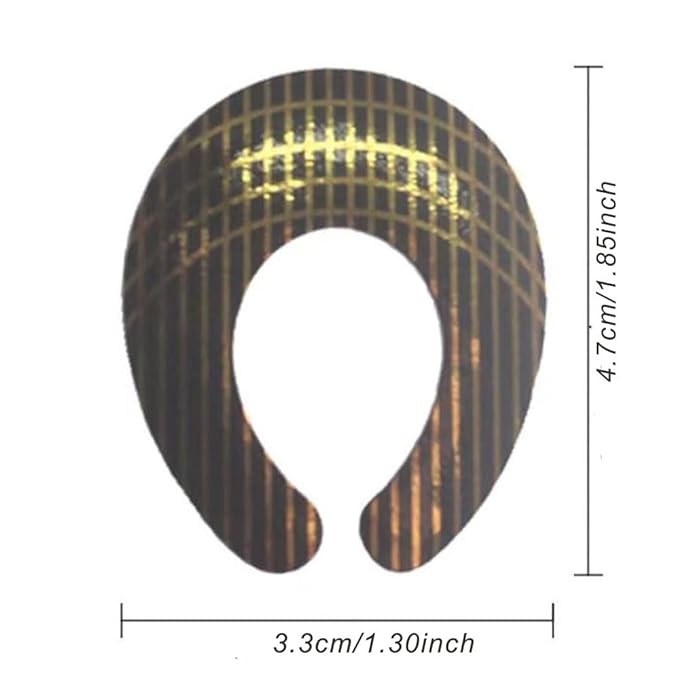 500Pcs Nail Forms for Acrylic Nails Thick Nail Art Tips Extension Forms Golden Color Durable Acrylic Nail Paper Forms for Gel Nail C Shape Stickers with Numbers Marked