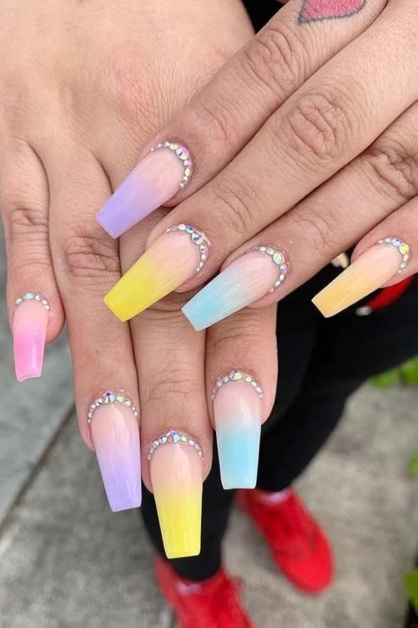 SHEBA NAILS Pastel Neon Unicorn Poop Collection Color Dipcrylic Variety Kit - 6 colors - 1/4oz each Dipping Nail Powder 6 Colors Professional Acrylic Powder for Nails Extension DIY Nail Manicure
