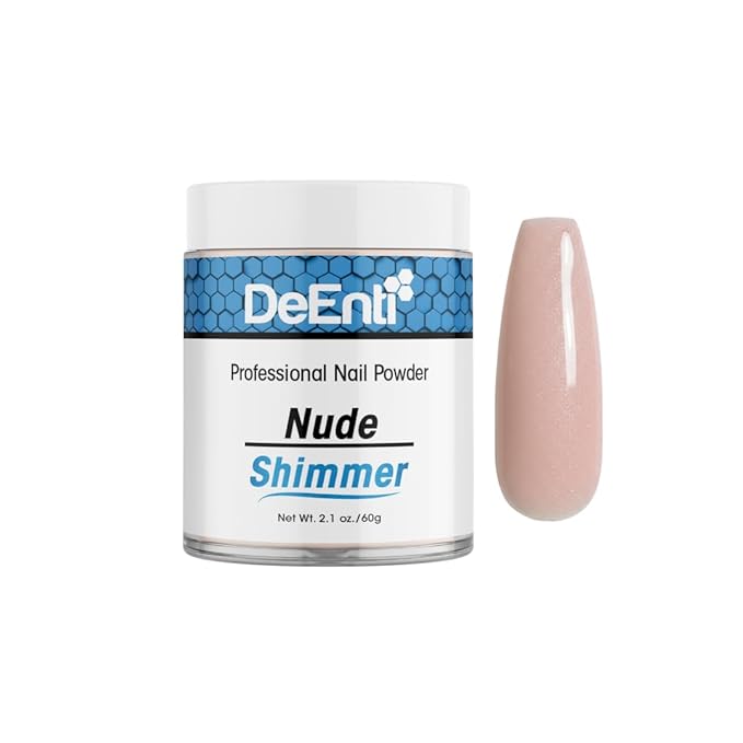 Acrylic Nail Shimmer Powder - 2oz Nude|Professional Grade, Bubble-Free Acrylic Powder for Nails | Long-Lasting, Chip-Resistant Nail Acrylic Powder for Carving, Extensions & Fake Nails