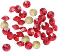 1440pcs Rhinestones Round Point Back Crystal Gem Glass Diamante Rhinestones Nail Art Decoration Jewelry Finding Beads Craft Gems (Red, 3mm)