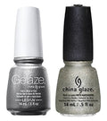 China Glaze Gelaze Tips and Toes Nail Polish, Gossip Over Gimlets, 2 Count