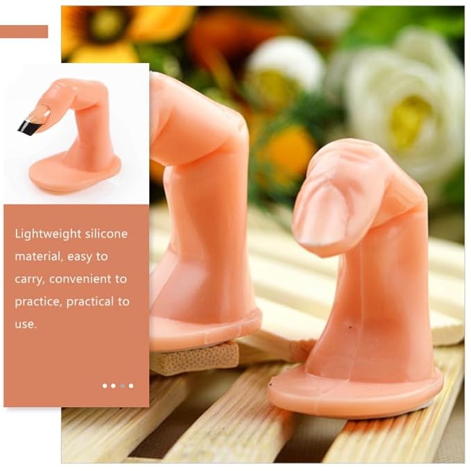 20pcs Practice Nail Art Fake Fingers Simulation Fingers for Nail Hand Easy to Carry