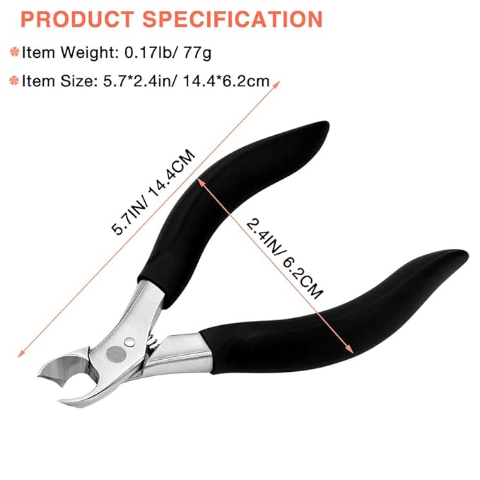BEZOX Thick Toenail Clippers - Precision Large Toe Nail Clipper for Thick Nails, Comfort Grip Fingernail Clipper, Ergonomic Long Handle Nail Cutter, Professional-Grade Stainless Steel