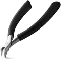 BEZOX Toenail Clipper, Straight Blade Podiatrist Nail Clippers for Thick Nails for Seniors, Men and Women, Ergonomic Toe Nails Cutter for Ingrown Toenail Prevention - Black