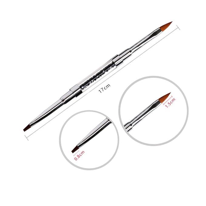 Nail Art Pen Set 3pcs Portable Nail Art Brush Long Handle Manicure Brush for Home Professional Use