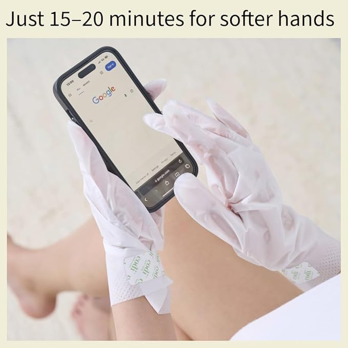 Relaxing Aroma Hand Mask 6 Pairs | Natural Scent | Soothes & Hydrates Dry Hands | Hydrating Hand Treatment for Rough Skin & Dry Cuticles | Korean Skincare (Peppermint + Lavender)