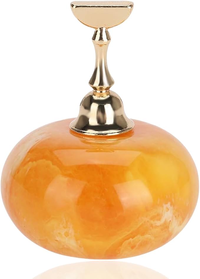 Dioche Manicure Display Practice Stand Nail Art Tip Holders with Magnetic Golden Base - Ideal for Salon Use & DIY at Home - Exquisite Durable Design