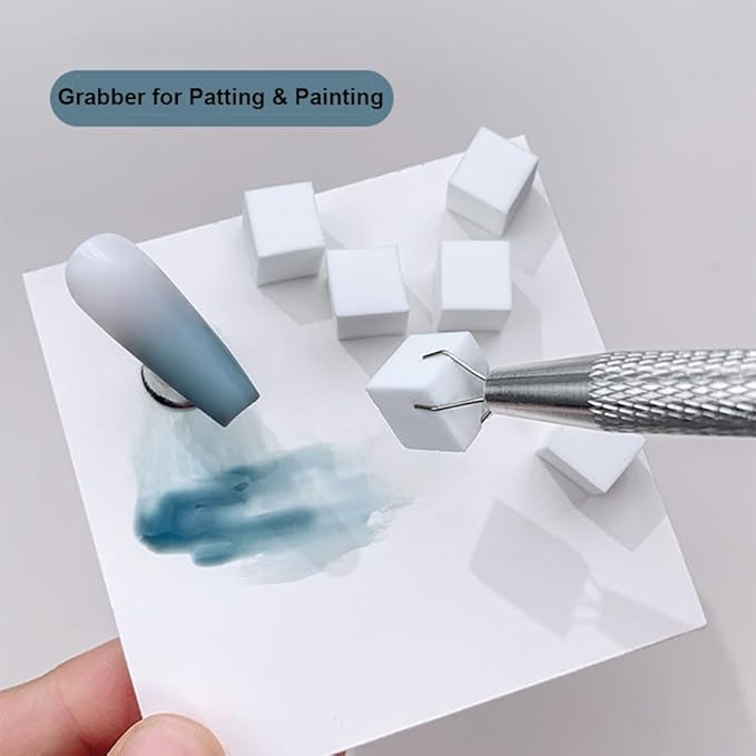 Smart Grabber for Pat Paint Nail Gel, 4 Claws Grabbing Pen for Nail Sponge Patting Ombre Gradient Gel, Nails Art Design at home (Grabbing Pen)