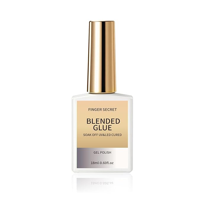 Blended Glue - Premium Gel Nail Polish Thinner for Seamless Blending Color Ombre Mixing Glitter Blend Sequin,18ml Gel Nail Polish for DIY Nail Designers & Manicure Salons