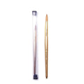 Acrylic Nail Brush Size 10, Kolinsky Acrylic Nail Brush for Acrylic Powder, Application Nail Art Drawing Brush for Extension Nails Carved for Beginners and Professionals (10#, Gold)