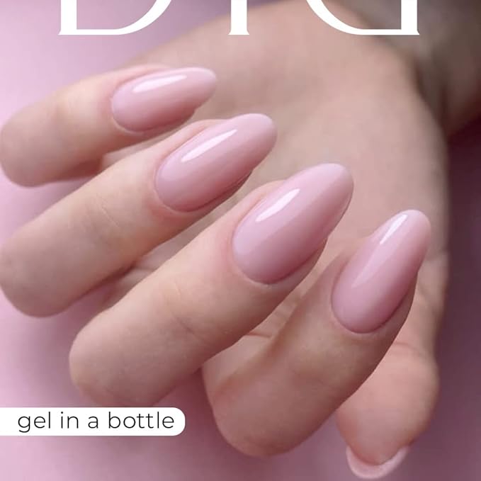 Didier Lab - Premium Gel Liquid Rose - Builder Gel in a Bottle - Nail Extension for up to 5mm - Viscous - Easy Application - Suitable for Beginners - For UV Lamp – French Manicure – Pink Colour